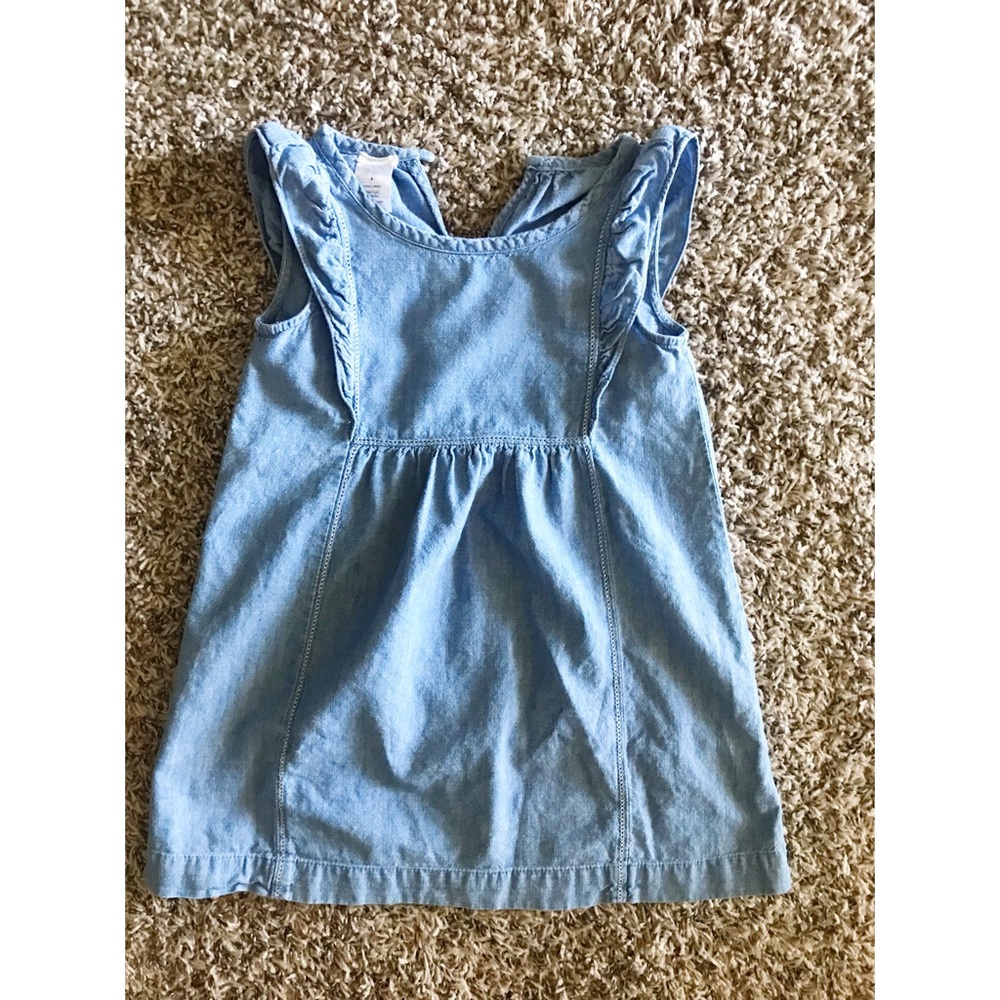 Crewcuts chambray girls dress